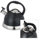 Чайник со свистком, серия "BLACK MARBLE"3,0 л и складывающейся ручкой, индукц. капсульное дно AGNESS 937-030