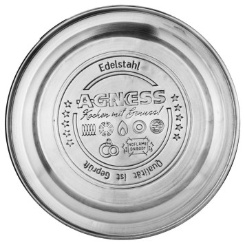 Чайник со свистком, серия черное золото, 3, 0 л термоаккумулирующее дно, индукция (кор=6шт) AGNESS 937-820-2