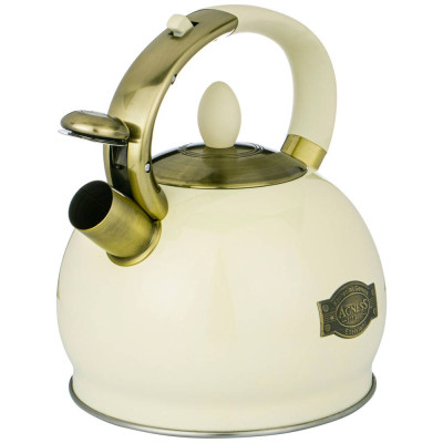 Чайник со свистком, серия ТЮДОР, 3, 0 л термоаккумулирующее дно, индукция (кор=6шт) AGNESS 937-830-1