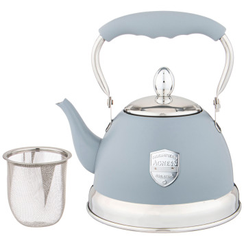 Чайник с фильтром, 1,0 л c индукцион. капсульным дном и складывающейся ручкой цвет: серый AGNESS 937-872-1