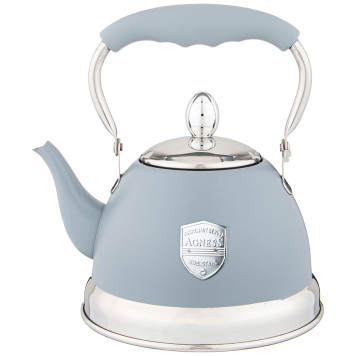 Чайник с фильтром, 1,0 л c индукцион. капсульным дном и складывающейся ручкой цвет: серый AGNESS 937-872