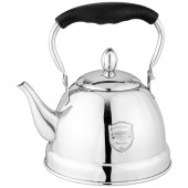 Чайник с фильтром, 1,0 л c индукцион. капсульным дном и складывающейся ручкой цвет: стальной AGNESS 937-876