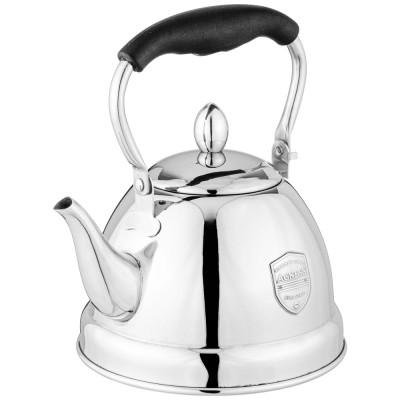 Чайник с фильтром, 1,0 л c индукцион. капсульным дном и складывающейся ручкой цвет: стальной AGNESS 937-876-1
