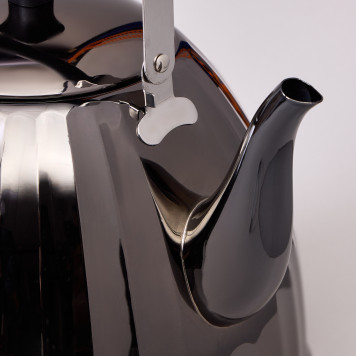 Чайник 3,0 л со складывающейся ручкой, сталь 18/10, индукционное капсульное дно AGNESS 937-911-2