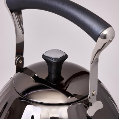 Чайник 3,0 л со складывающейся ручкой, сталь 18/10, индукционное капсульное дно AGNESS 937-911-3