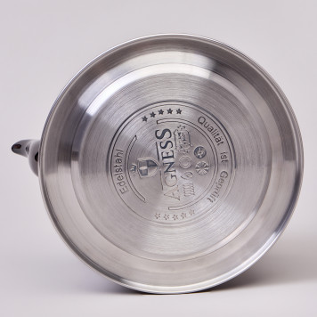 Чайник 3,0 л со складывающейся ручкой, сталь 18/10, индукционное капсульное дно AGNESS 937-911-4