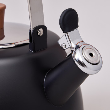 Чайник 3,0 л со свистком и складывающейся ручкой, индукционное капсульное дно AGNESS 937-912-2