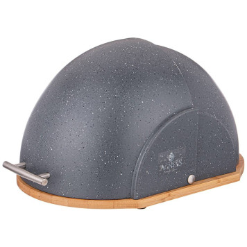 Хлебница деревянная с пластиковой крышкой 36*26*20 см (кор=4шт.) AGNESS 938-067