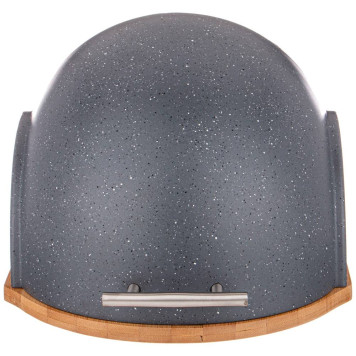 Хлебница деревянная с пластиковой крышкой 36*26*20 см (кор=4шт.) AGNESS 938-067-3