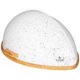 Хлебница деревянная с пластиковой крышкой AGNESS 938-070