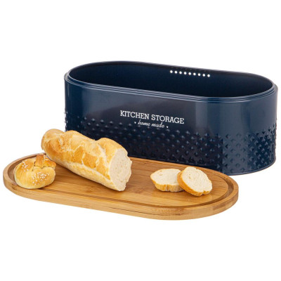 Хлебница 33,8х18х12см dark blue AGNESS 938-078-1