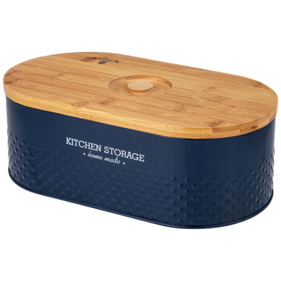 Хлебница 33,8х18х12см dark blue AGNESS 938-078-2