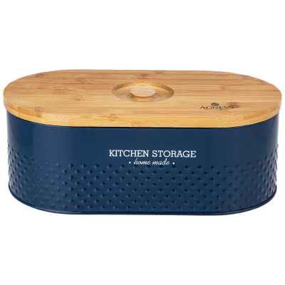 Хлебница 33,8х18х12см dark blue AGNESS 938-078