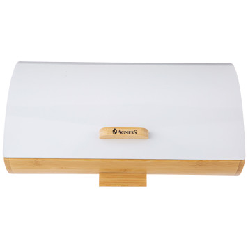 Хлебница 35х25х15,5см white AGNESS 938-082-1