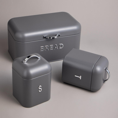 Хлебница 30х19,5х15,5см с 2-мя банками д/сып. прод. d11,5см, h16,5см AGNESS 938-086-2