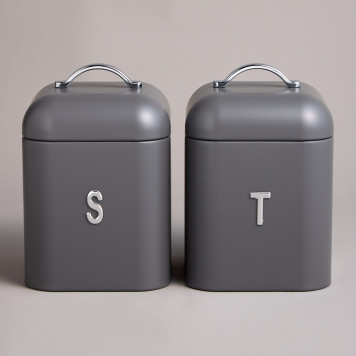 Хлебница 30х19,5х15,5см с 2-мя банками д/сып. прод. d11,5см, h16,5см AGNESS 938-086-3