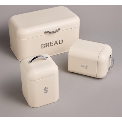 Хлебница 30х19,5х15,5см с 2-мя банками д/сып. прод. d11,5см, h16,5см AGNESS 938-087-8