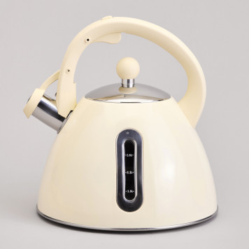 Чайник со свистком и мерной шкалой, 3,2л AGNESS 940-022