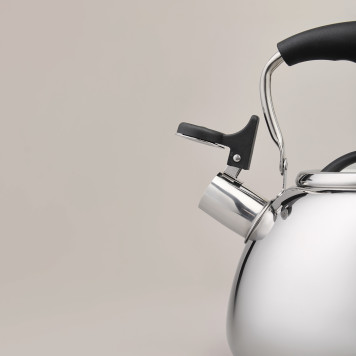 Чайник со свистком и складывающейся ручкой, 2.9л AGNESS 940-025-2