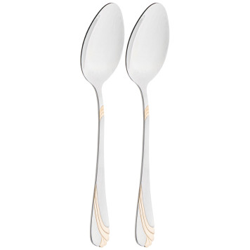 Набор ложек столовых , 2 шт длина 20 см мал. уп. = 40 шт AGNESS 942-130