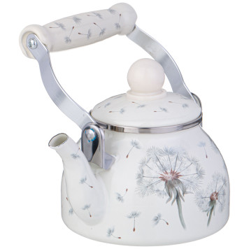 Чайник эмалированный со съемным фильтром из нжс серия "DANDELION", 0,85 л AGNESS 943-050-3