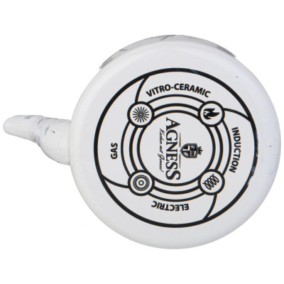 Чайник эмалированный со съемным фильтром из нжс серия "DANDELION", 0,85 л AGNESS 943-050-4