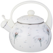 Чайник эмалированный со свистком серия "DANDELION", 2,2 л AGNESS 943-054