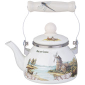 Чайник эмалированный со съемным фильтром из нжс серия "FAMILY HOUSE", 0,85 л AGNESS 943-060