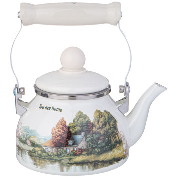 Чайник эмалированный со съемным фильтром из нжс серия "FAMILY HOUSE", 0,85 л AGNESS 943-060-2
