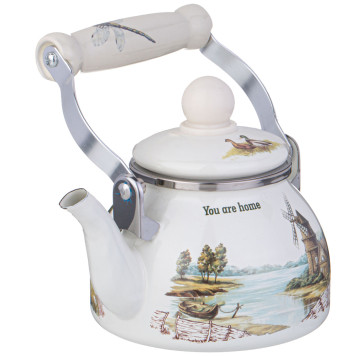 Чайник эмалированный со съемным фильтром из нжс серия "FAMILY HOUSE", 0,85 л AGNESS 943-060-3