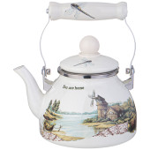 Чайник эмалированный со съемным фильтром из нжс серия "FAMILY HOUSE", 1,1 л AGNESS 943-061