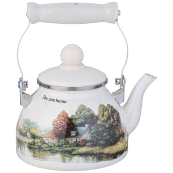 Чайник эмалированный со съемным фильтром из нжс серия "FAMILY HOUSE", 1,1 л AGNESS 943-061-2