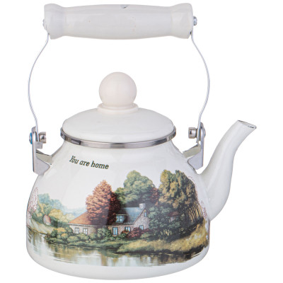 Чайник эмалированный со съемным фильтром из нжс серия "FAMILY HOUSE", 1,1 л AGNESS 943-061-2