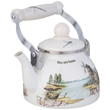 Чайник эмалированный со съемным фильтром из нжс серия "FAMILY HOUSE", 1,1 л AGNESS 943-061-3