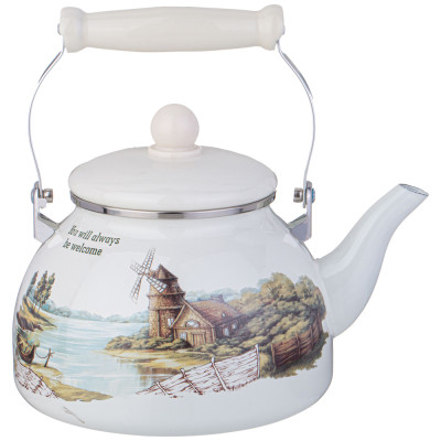 Чайник эмалированный серия "FAMILY HOUSE", 2,6 л AGNESS 943-063-1