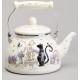 Чайник эмалированный серия "LAVENDER CATS", 2,6 л AGNESS 943-073
