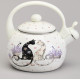 Чайник эмалированный со свистком серия "LAVENDER CATS", 2,2 л AGNESS 943-074