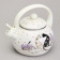 Чайник эмалированный со свистком серия "LAVENDER CATS", 2,2 л AGNESS 943-074