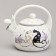 Чайник эмалированный со свистком серия "LAVENDER CATS", 2,2 л AGNESS 943-074