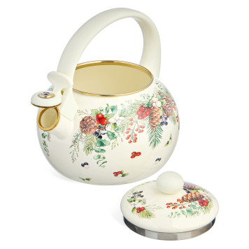 Чайник эмалированный со свистком серия "CELEBRATION", 2,2л, индукционное дно AGNESS 943-080-1