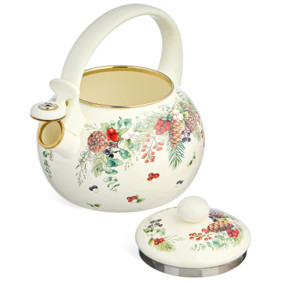 Чайник эмалированный со свистком серия "CELEBRATION", 2,2л, индукционное дно AGNESS 943-080-1