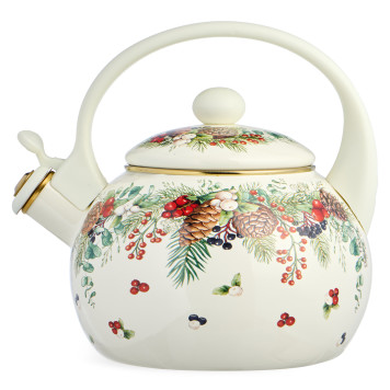 Чайник эмалированный со свистком серия "CELEBRATION", 2,2л, индукционное дно AGNESS 943-080