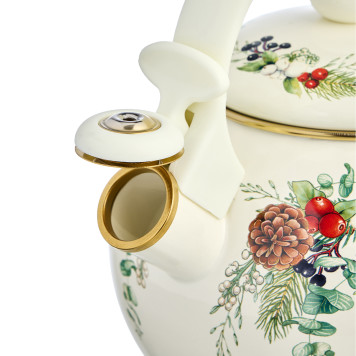 Чайник эмалированный со свистком серия "CELEBRATION", 2,2л, индукционное дно AGNESS 943-080-3