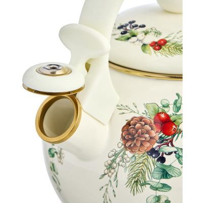 Чайник эмалированный со свистком серия "CELEBRATION", 2,2л, индукционное дно AGNESS 943-080-3