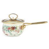 Ковш эмалированный серия "CELEBRATION" 0,9л, диа 14 см AGNESS 943-081