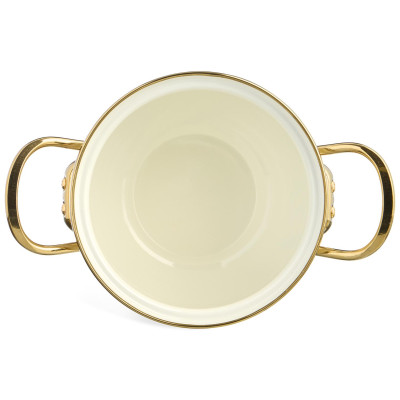 Кастрюля эмалированная со стеклянной крышкой серия "CELEBRATION", 1.5 л, 16*10 см AGNESS 943-082-4