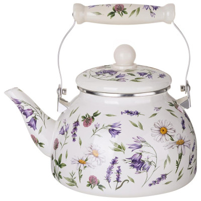 Чайник эмалированный серия "FLOWER STORY", 2,6 л AGNESS 943-093