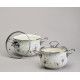 Набор кастрюль эмалированный, серия "DANDELION" 4пр. 2,0/2,8л диа.18/20см AGNESS 943-100