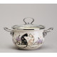 Набор кастрюль эмалированный, серия "LAVENDER CATS" 4пр. 2,0/2,8л диа.18/20см AGNESS 943-102