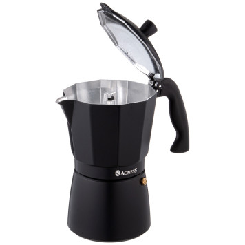 Кофеварка гейзерная "BONJOUR", 300 мл на 6 чашек AGNESS 944-011-2